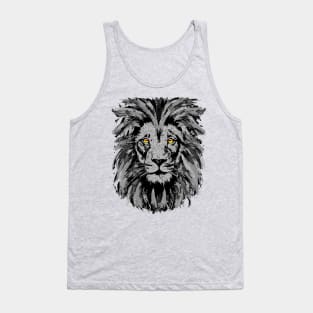 Gray Lion Apron - Gray Lion Face Apron Tank Top